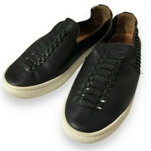 SOLUDOS Twisted Leather Slip On Sneakers EUC!